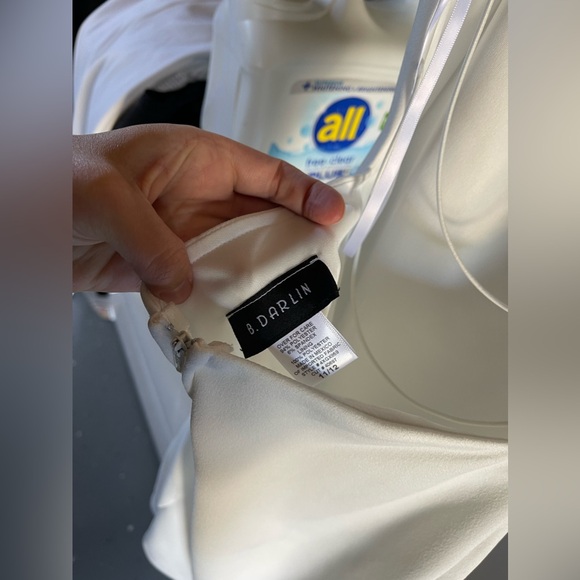 Backless White Mini Dress - Picture 2 of 3